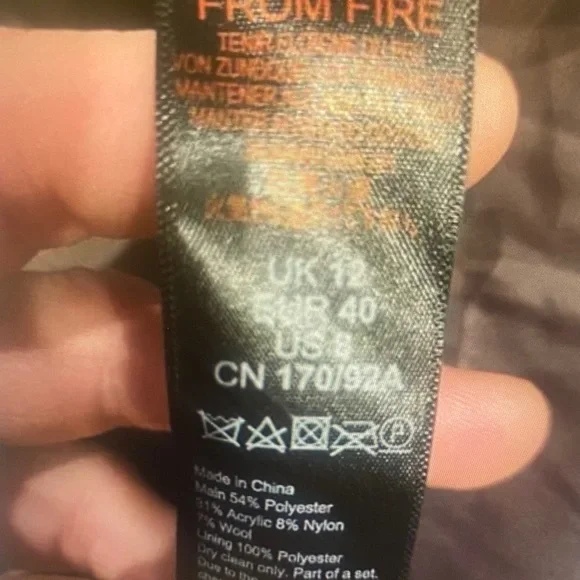 Topshop Wool Blend Belted Shacket Jacket Brown Brushed Coat US 8 - Picture 7 of 9